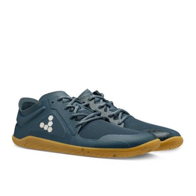 Vivobarefoot Men's Primus Lite III Running Shoes Blue | Vivobarefoot EGI836705